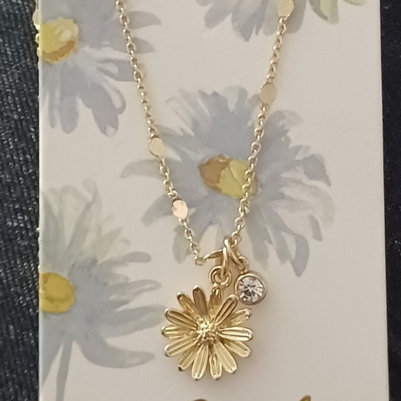 BIRTHDAY MONTH FLOWERS BIRTHSTONES NECKLACE CHOOSE - Picture 6 of 6